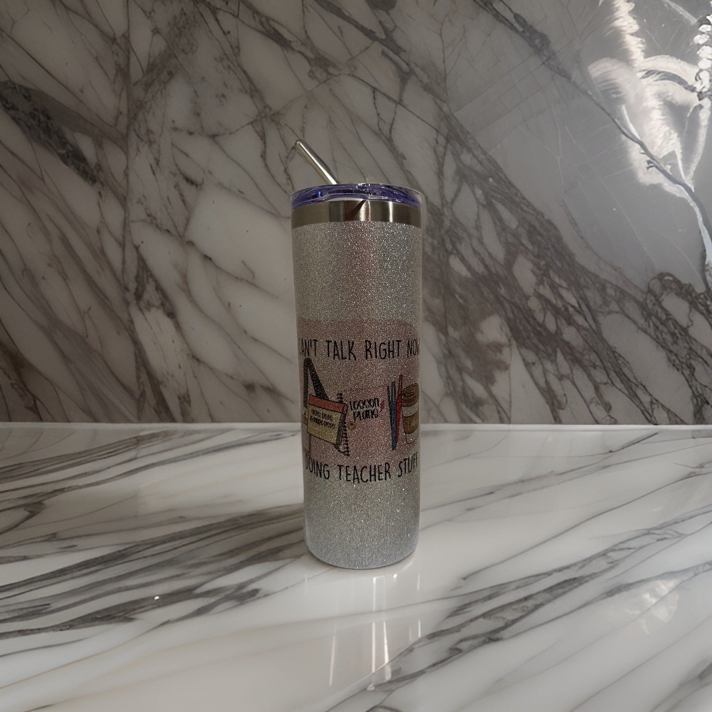 20 oz Glitter Tumbler
